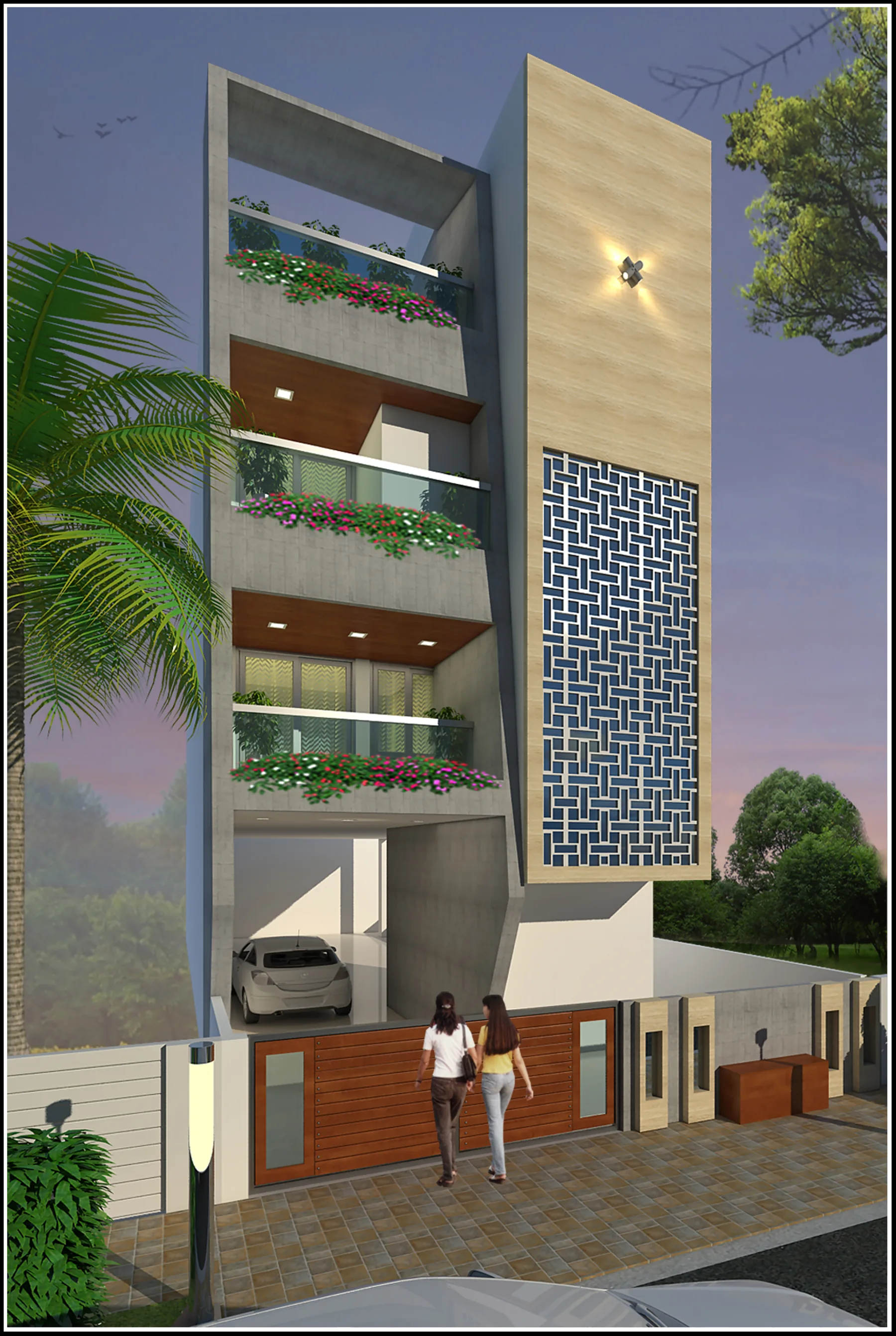 Residential exterior design visualisation